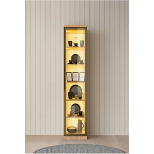 Liveo Reflekte Bronz Camlı Ünite, Çok Amaçlı Dolap, Vitrin
