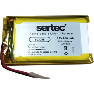 603048 3.7V 900 Mah Lipmer Pil (DEVRELI/1.5A)