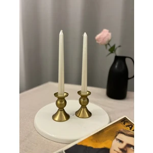 Eskitme Mini Rustik 2'li Şamdan&mumluk Seti
