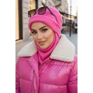 Aişe Tesettür Pembe Maskeli Bere