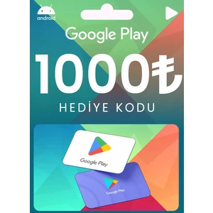 1000 Tl Google Play Hediye Kartı