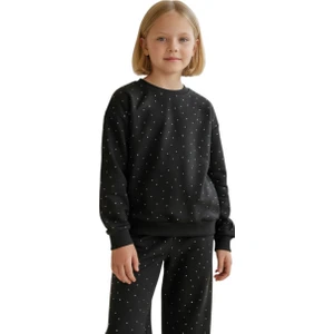 Taşlı Kız Çocuk Eşofman Takım