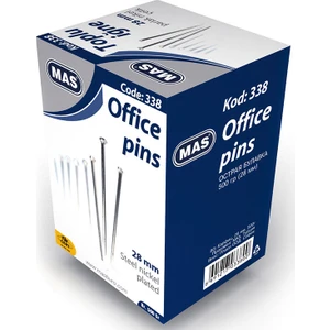 Mas Toplu Iğne 28 mm Nikel 500 gr