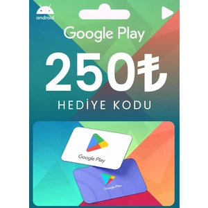 250 Tl Google Play Hediye Kartı