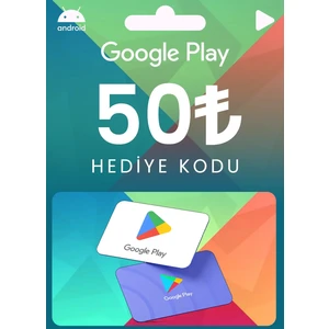 50 Tl Google Play Hediye Kartı