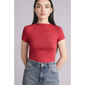 Slim Fit Yarım Balıkçı Yaka Tişört E5906AX26SP