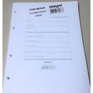 Cari Hesap Klasörü Yedeği A5