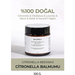 Radika Aromaterapi Citronella Doğal Balmumu Mum