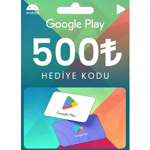 500 Tl Google Play Hediye Kartı