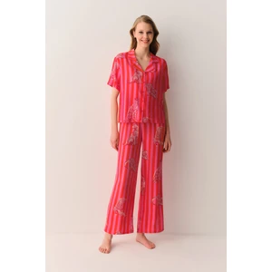 Leo Gömlek Yaka Pijama Takımı