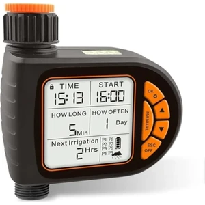 Timer valf Geniş Ekran Tek Çıkış Yağmur Sensörlü Sulama Sistemi