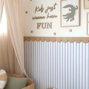 Meta Design Boyanabilir Ahşap Duvar Bordürü