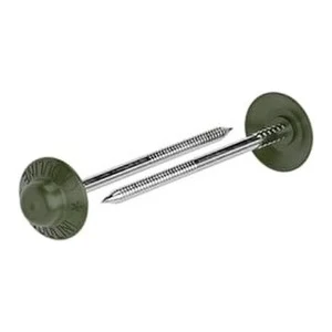 Ondulin Çivisi Yeşil Pvc Başlı 8 Cm, (25 adet)