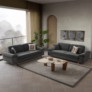 Edsy Home Armada 3+3 Koltuk Takımı Antrasit