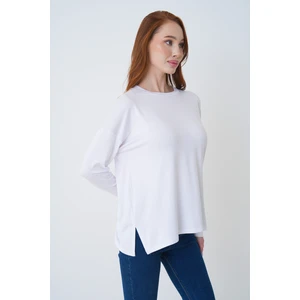 Premium Kalite, Yırtmaçlı, Penye Bluz.