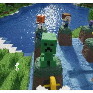 LUNALAB3D Minecraft Creeper Kit Card - 3D Baskı Maket Figür