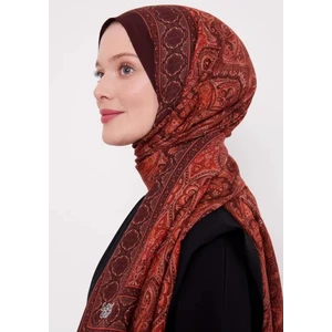 Levidor Bordo Hint Desen Royal Şal