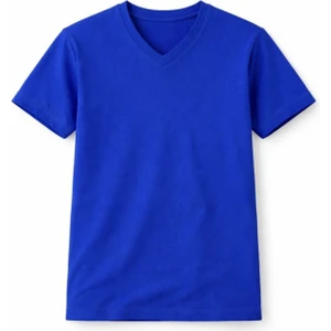 Kız Çocuk V Yaka Basic Tişört