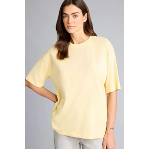 %100 Pamuk Oversize Basic Penye Tişört C0099AX26SM