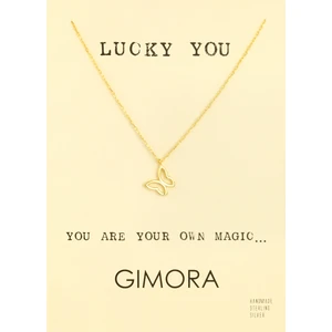 Kelebek Gümüş Kolye