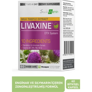 Suda Vitamin Livaxine Milk Thistle Extract 60 Veggie Kapsül