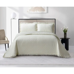 Roma Tek Kişilik Yatak Örtüsü - Krem