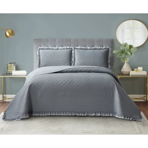 Roma Çift Kişilik Yatak Örtüsü - Antrasit