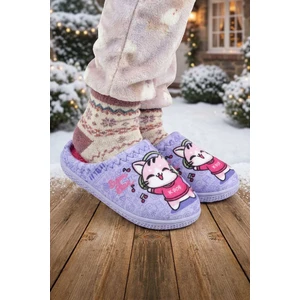 Kız Çocuk Kışlık Rahat Taban Ev Bahçe Gondol Terlik