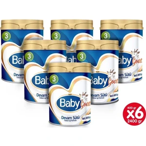 Baby Goat 3 Keçi Sütü Bazlı Devam Sütü 400 gr x 6 Adet