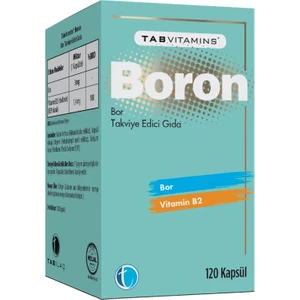 Boron 120 Kapsül Bor 3 mg Vitamin B2