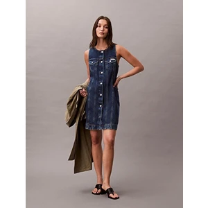 Calvin Klein Kadın Trucker Sleeveless Mini Elbise