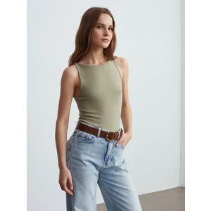 21048 Halter Yaka Top-Çağla