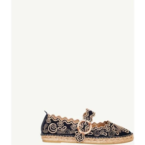 Nakış İşlemeli Mary Jane Espadril