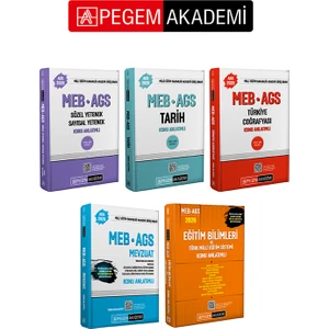 Pegem Akademi 2026 Meb-Ags Konu Anlatımlı Seti (5.kitap)