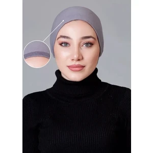 Gri Likralı Kaymayan Bone