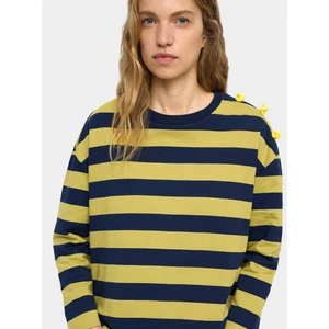 Çizgili Sweatshirt %100 Pamuk
