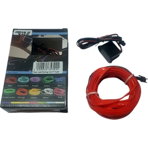 Şerit Kırmızı Neon 5mt 12V Kablo Tipi