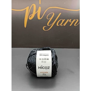 Pi Yarn Hicaz Iri Pullu Antrasit El Örgü Ipi 50GR