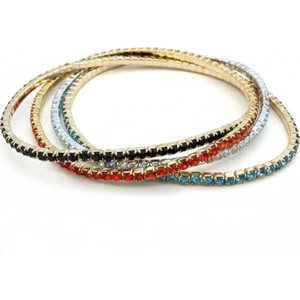 Stainless Stell 2mm Renkli Su Yolu Bileklik Seti