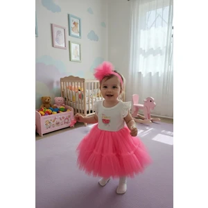 Kız Bebek Tü Tü Katkat  Tül Prenses Elbise