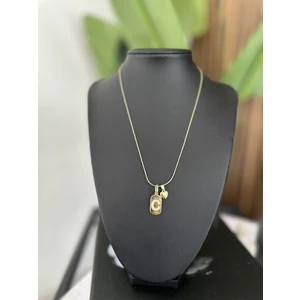 Çelik Harf Charm Kolye