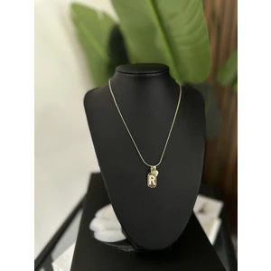 Çelik Harf Charm Kolye