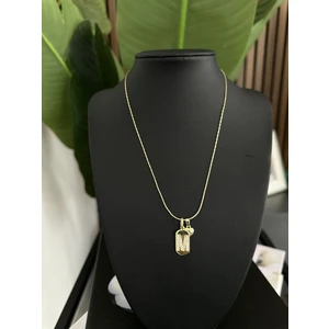 Çelik Harf Charm Kolye