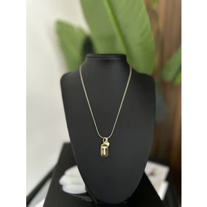 Çelik Harf Charm Kolye