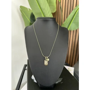 Çelik Harf Charm Kolye