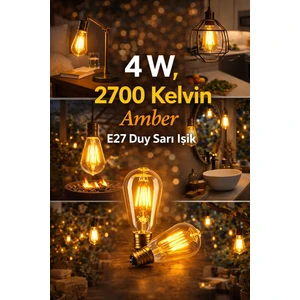 Lumıxa 4W 2700K Rustik Ampul Amber