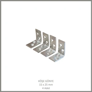 Köşe Gönye, Sac Gönye, 15 x 25 mm (4 Adet)