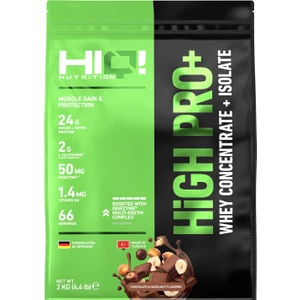 HIQ Nutrition High Pro+ 2 kg Chocolate&hazelnut Flavored