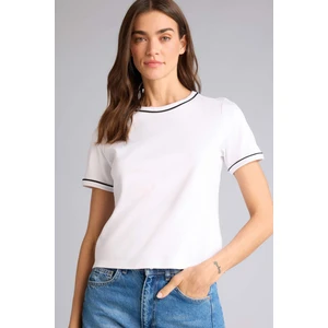 Regular Fit Bisiklet Yaka Basic Düz Kısa Kollu Tişört G8521AX26SP