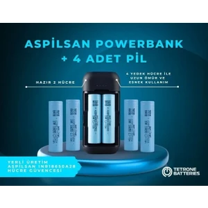 Powerbank + 4 Adet A28 Pil